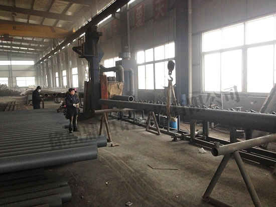 第四步管桁架加工除銹